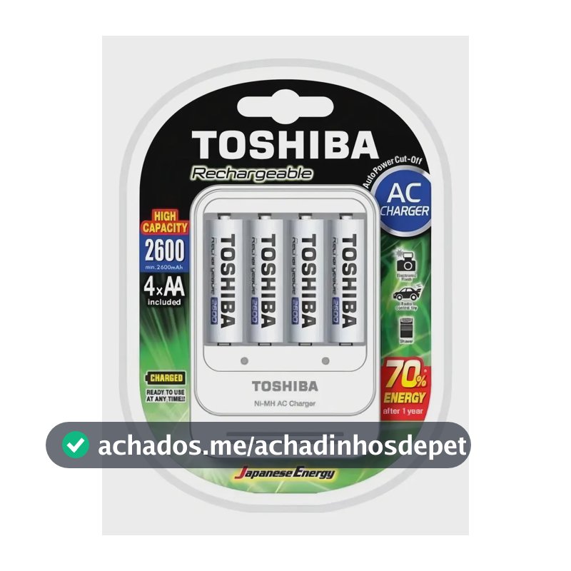 Carregador De Pilhas Aa/aaa Tnhc-6gae4 C/4 Pilhas Aa 2600mah