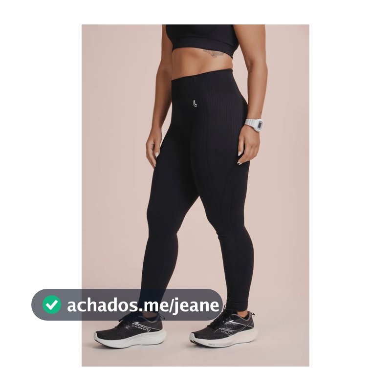 Calça Legging Lupo Sport Max Feminino Academia Cintura Alta Preto Liso G