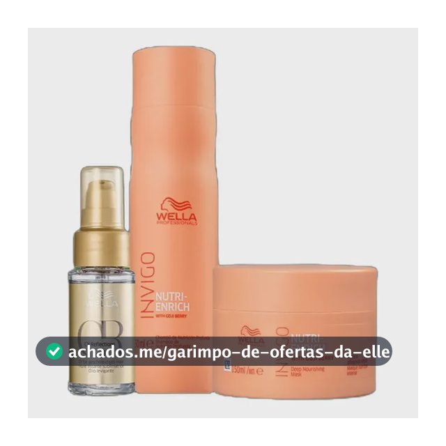 Kit Wella Professionals Invigo Nutri-enrich + Oil Reflection