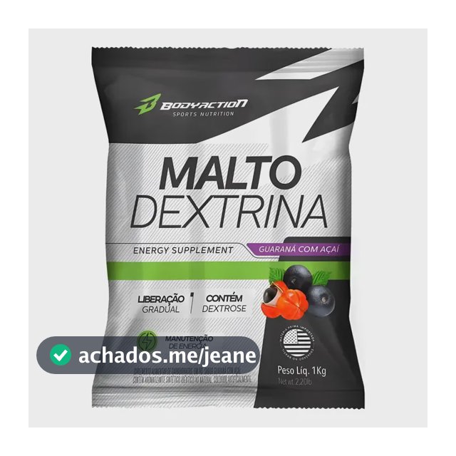Malto Dextrina 1kg Bodyaction Carboidrato Rapido