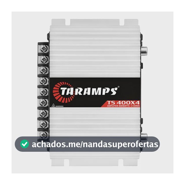 Taramps Ts400x4 2 Ohms Módulo Amplificador Som Automotivo Branco