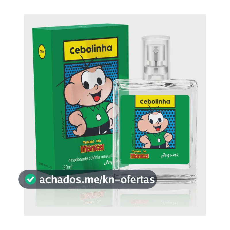 Colônia Jequiti Turma da Mônica Cebolinha de 50 mL para Meninos