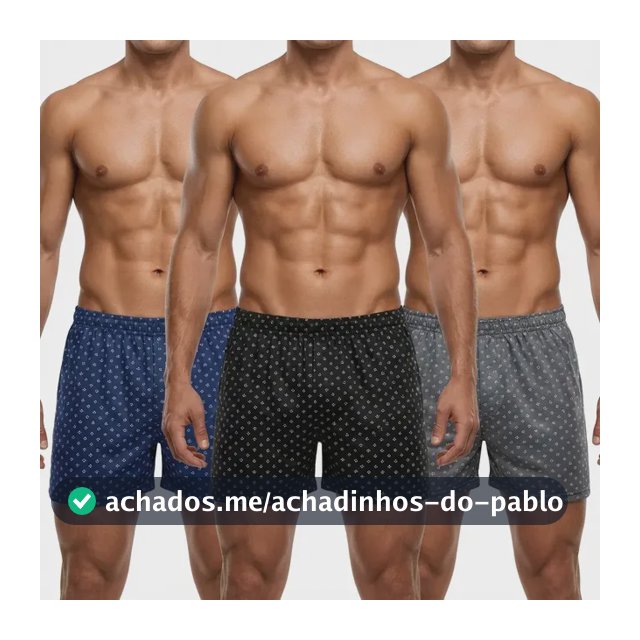 Kit 3 Short De Dormir Cueca Samba Canção Malha Fria Pijama