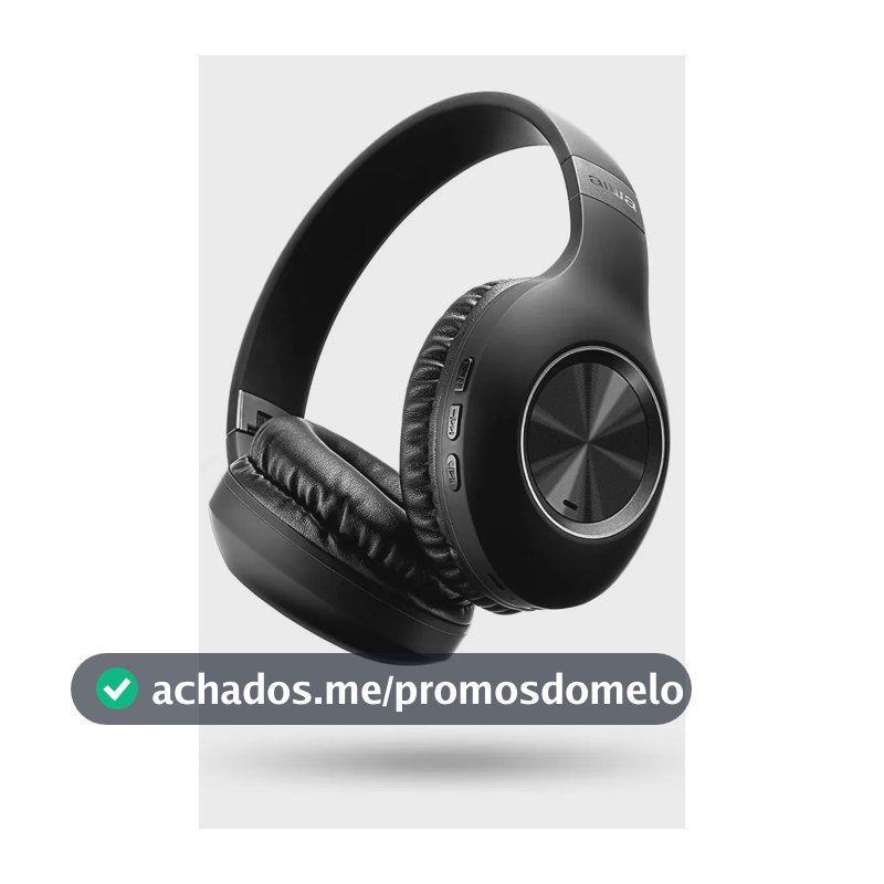 Fone de Ouvido Headphone AIWA HP-02-B Bluetooth ANC Alta Definição