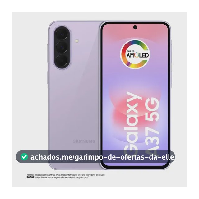 Celular Samsung Galaxy A37 5G 256GB, 8GB RAM, Câmera 50MP