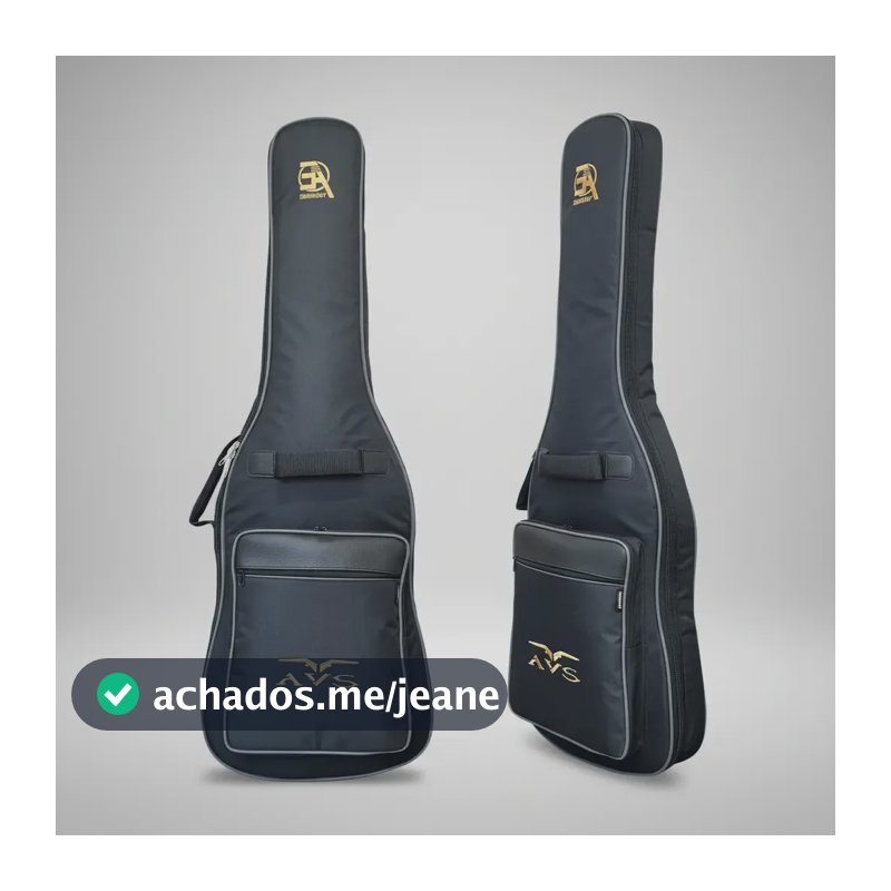 Capa Bag Guitarra Signature Eduardo Ardanuy Ch200 Avs Preto