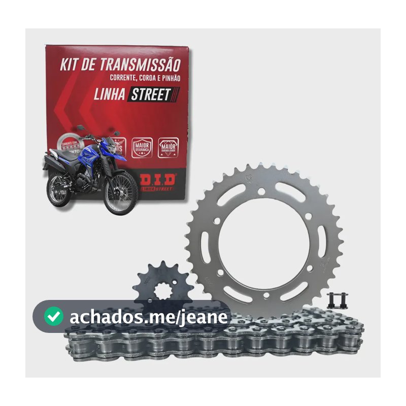 Kit Transmissão Lander 250 2009-2026 Original Did C Retentor Preto