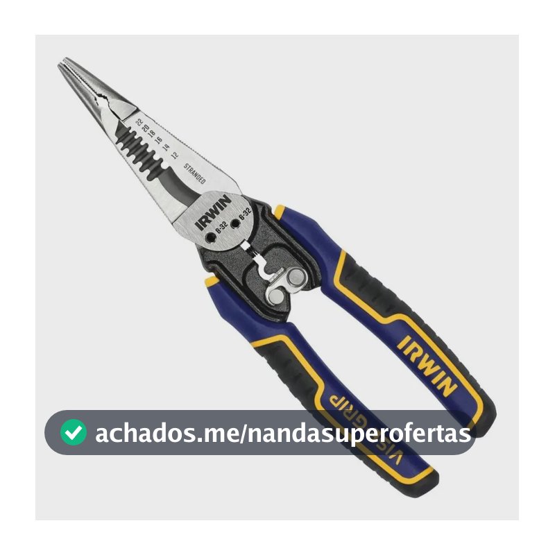 Iwht84002 Alicate Desencapador De Fios 7 Em 1 Irwin
