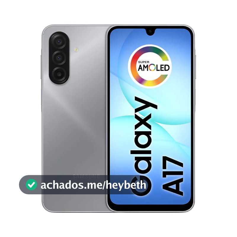 Celular Samsung Galaxy A17 Com Ia, 256gb, 8gb Ram, Câm De 50mp, Tela De 6.7 , Nfc, Ip54 - Cinza