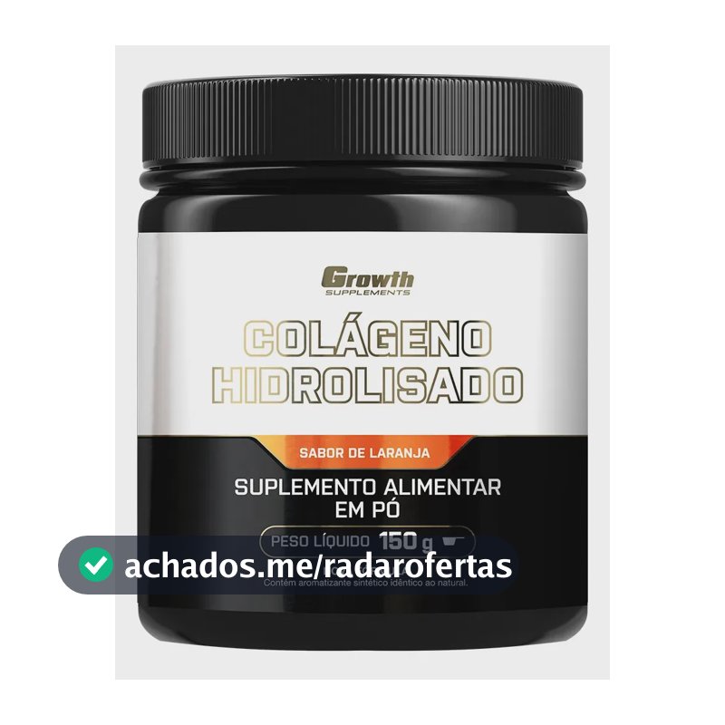 Colágeno Hidrolisado 150g Growth Supplements Laranja