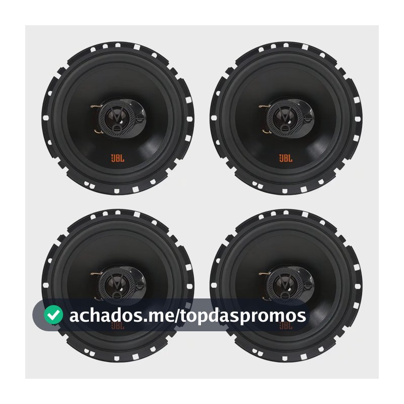 Kit 4 Falantes 6 Polegadas Jbl 6trfx55 Triaxial 220w 4 Ohms Cor Preto