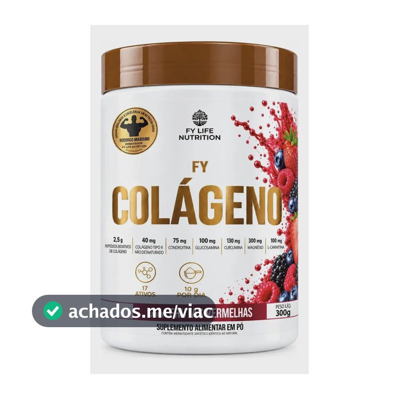 Fy Life Nutrition Colágeno Frutas Vermelhas 300g Frutas Vermelhas