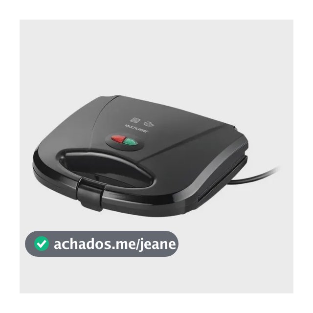 Sanduicheira Multilaser Grill Gourmet 750w Preta Ce043 Cor Preto
