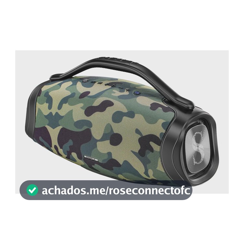 Caixa De Som Sabala Dr-909 200w Bluetooth 36h Tws Ipx6 Cor Camuflagem