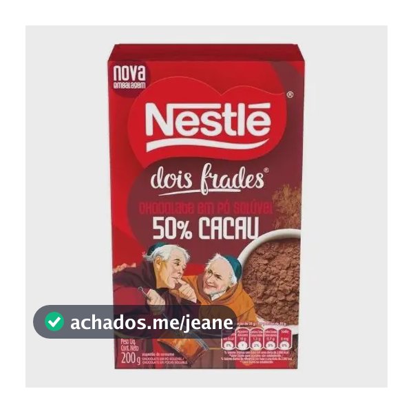 Chocolate Pó Solúvel Padre Nestlé 50% Cacau 200g