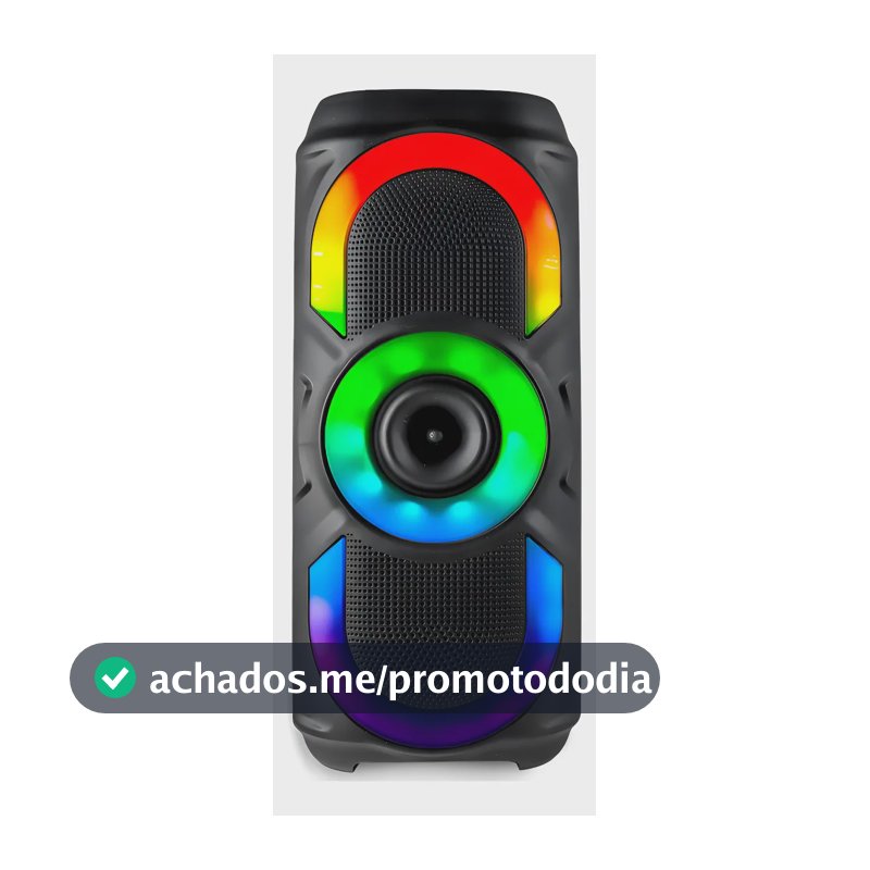 Caixa De Som Bluetooth Portátil Potente Led Rgb 50w Xtrad