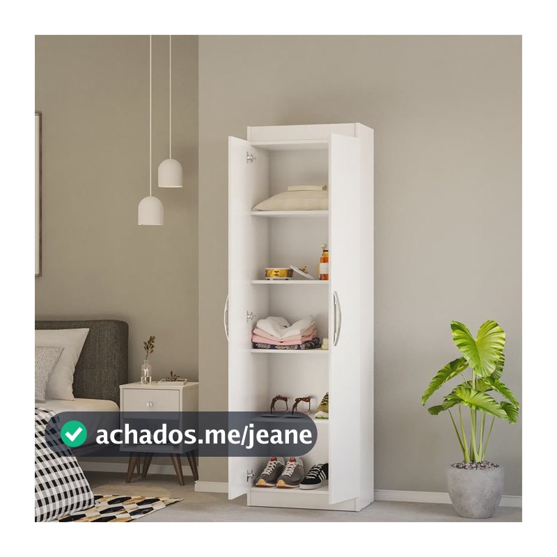Armário Organizador Multiuso 5 Prateleiras Cor Branco Branco