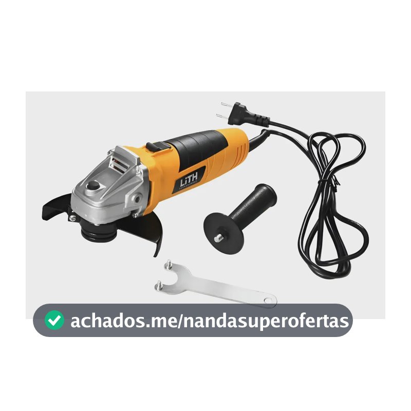Esmerilhadeira Angular Lith LT3035 600W Disco 125mm Trava Segurança