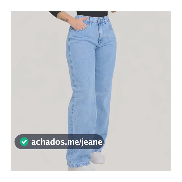 Calça  Wide Leg Jeans Feminina  Pantalona Juvenil 34 Ao 46