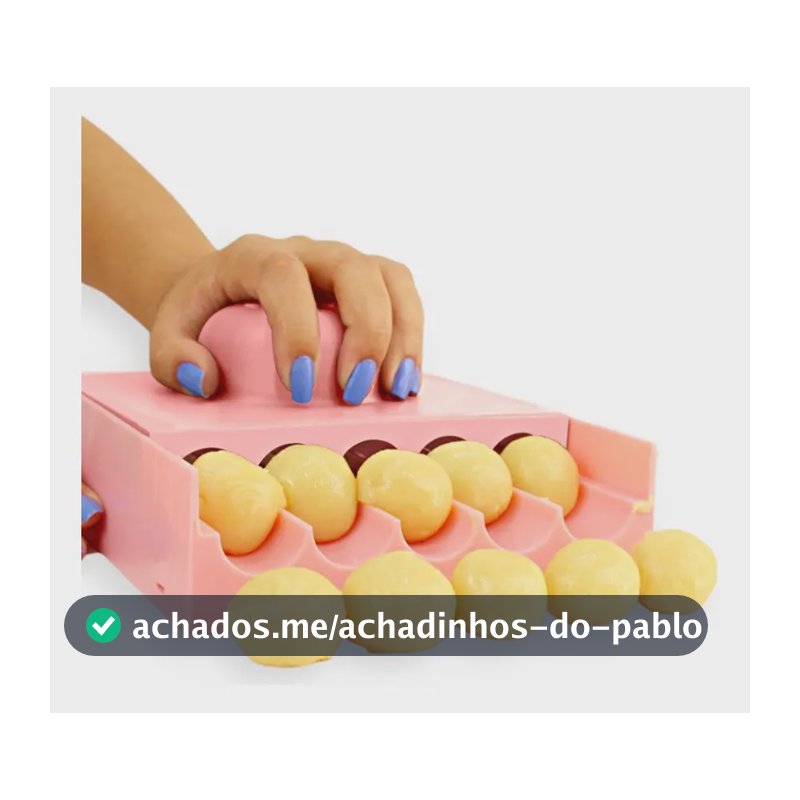 Enrolador De Doces 16g Blue Star Placa Boleadora Brigadeiros Cor Rosa Bebê