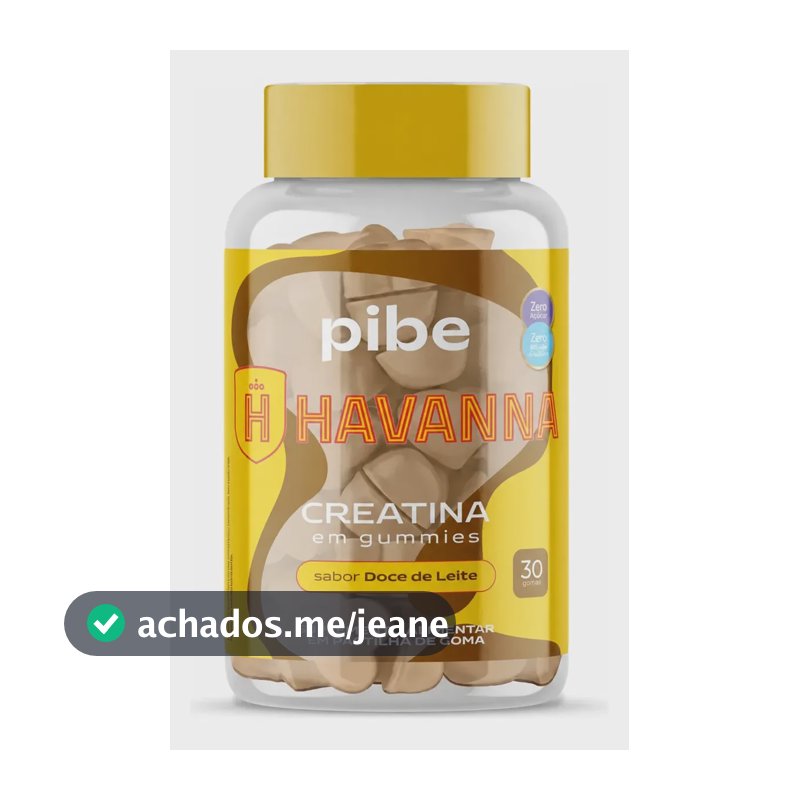 Creatina Gummies Havanna Pibe Doce De Leite 30 Gomas Doce De Leite
