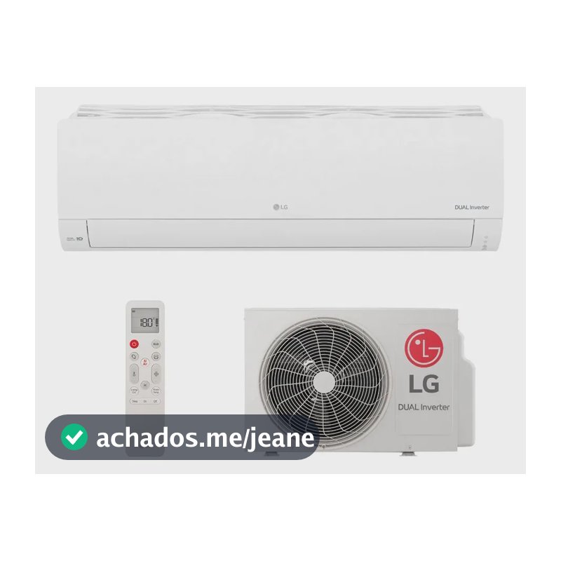 Ar Split Hi Wall Inv LG Dual Compact 9.000 Btus Frio Branco