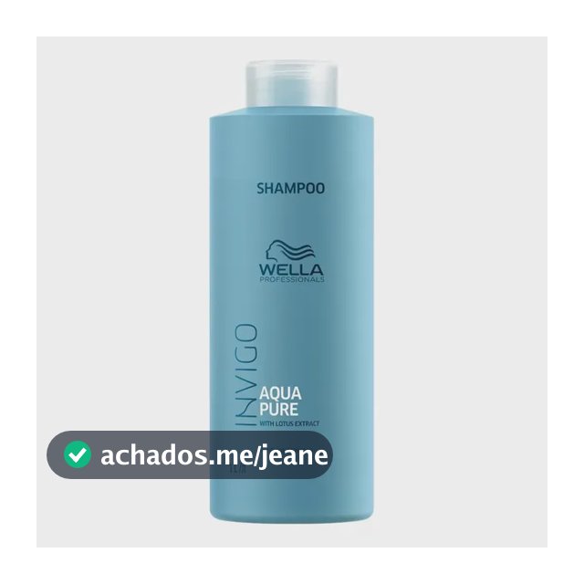 Shampoo Wella Aqua Pura Invigo en garrafa de 1L