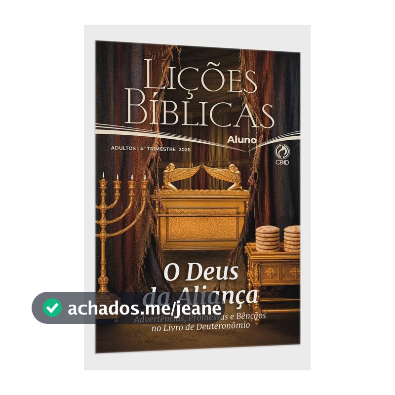 Revista - Lições Bíblicas Adultos Aluno 4° Trimestre 2026