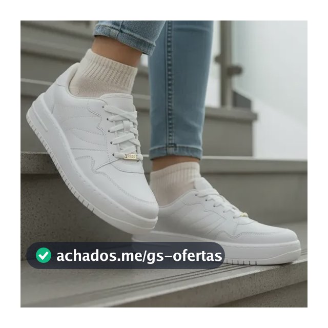 Tênis Feminino Casual Vizzano Branco Plataforma Original
