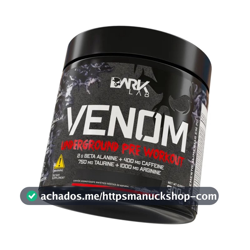 Pre Treino Venom Underground 300g Frutas Vermelhas Dark Lab - 60 Doses