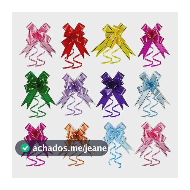 200 Laços Pronto Fácil Mágico M 18x350mm Fita P/ Presente