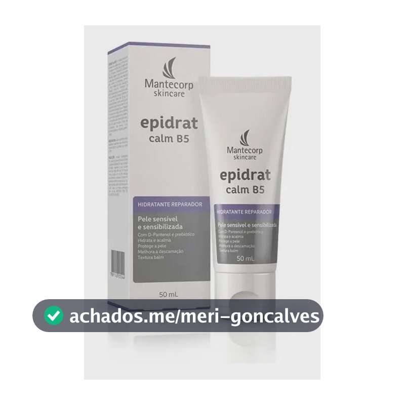 Hidratante Facial Epidrat Calm B5 Para Pele Sensível 50ml Mantecorp