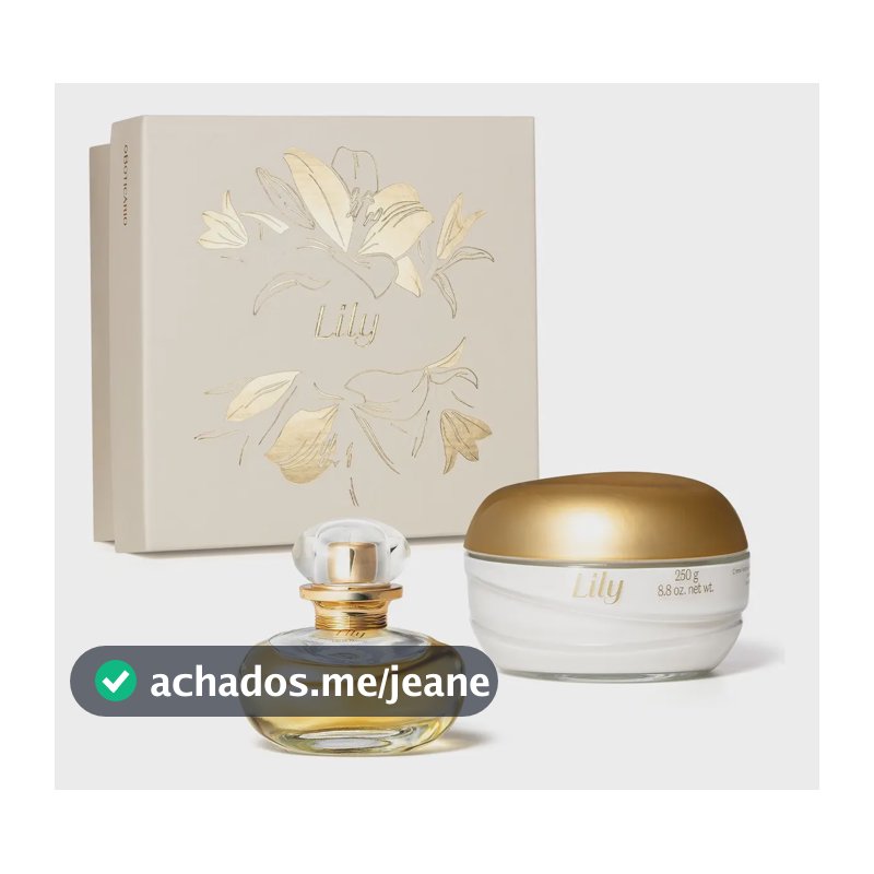Kit Presente Lily O Boticário PERF 30 Ml+ACET 250G
