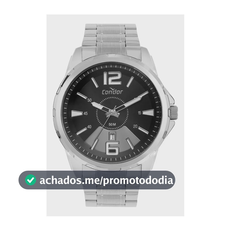 Kit Condor Masculino Speed Co2115mxi/k4p Prata Preto