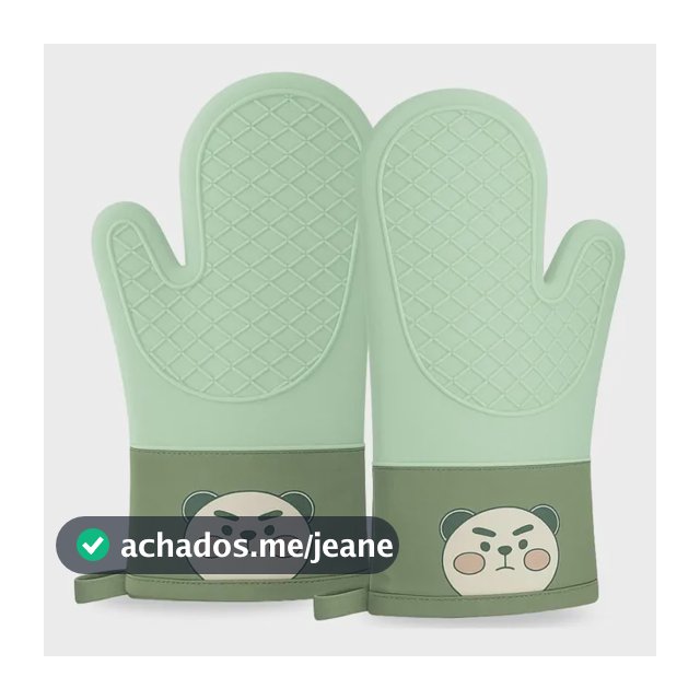 Par De Luva Térmica De Silicone Resistente Ao Calor Cozinha