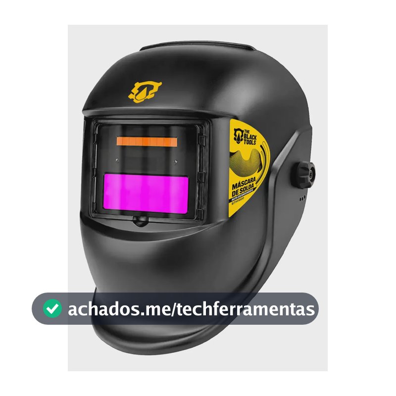 Máscara de Solda Auto Escurecimento Profissional Tig Mig Mma Btm1000 The Black Tools