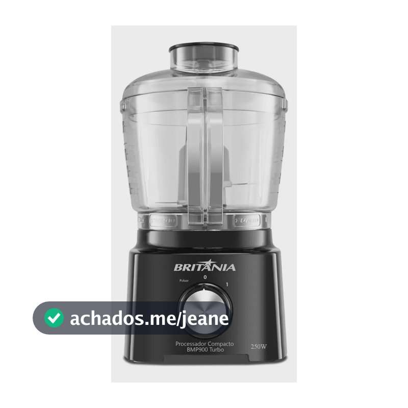 Multiprocessador Britânia BMP900P Turbo com 500 mL e 300 W – Preto