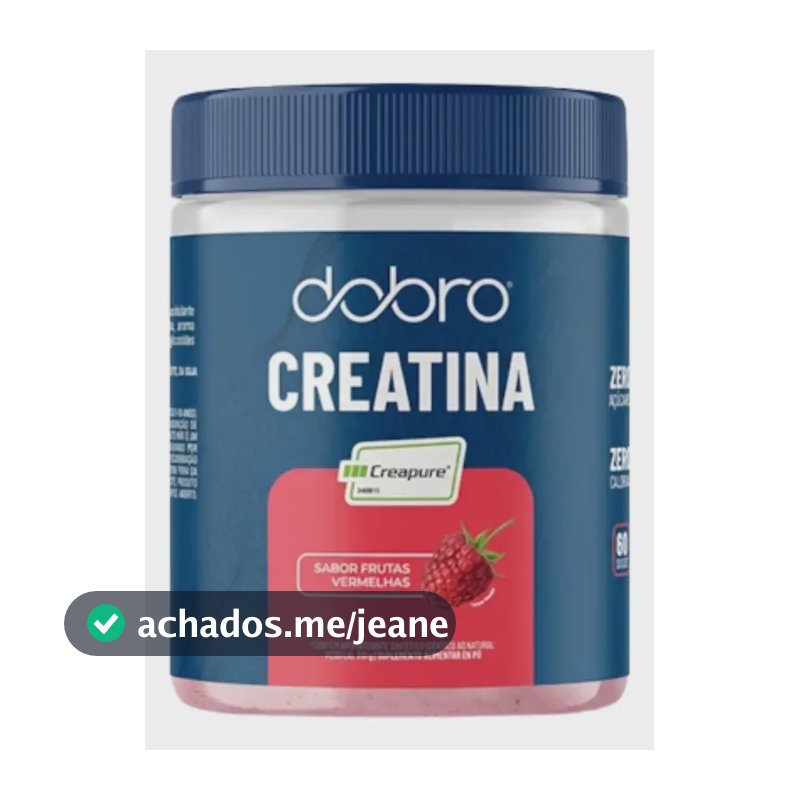 Creatina Creapure, Dobro, Com Sabor,  Sabor Frutas Vermelhas Frutas Vermelhas 1 Pote 210g
