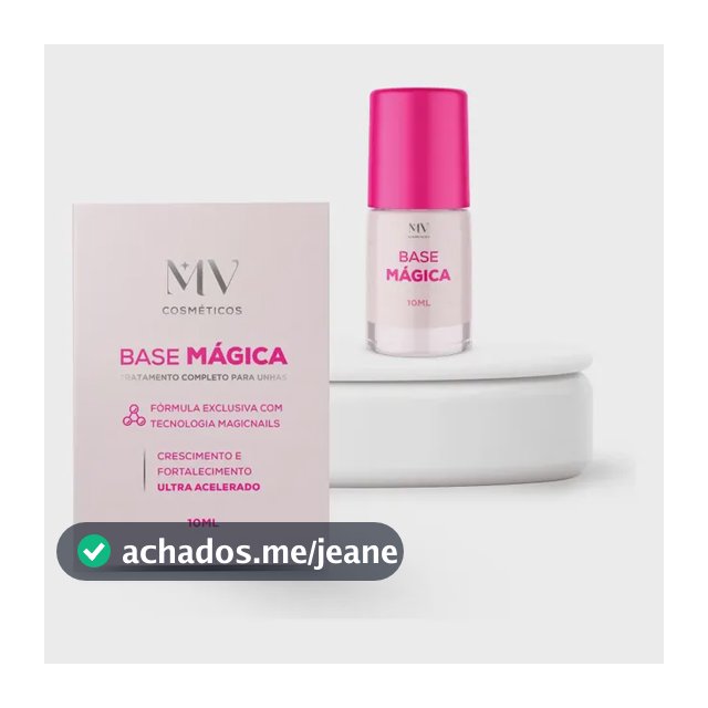Base Crescimento Unhas Líquido Menina Vaidosa Fortalecedora 10ml