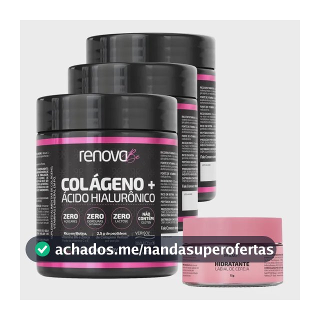 Colágeno Verisol Renova Be Ácido Hialurônico Biotina Oxicoco