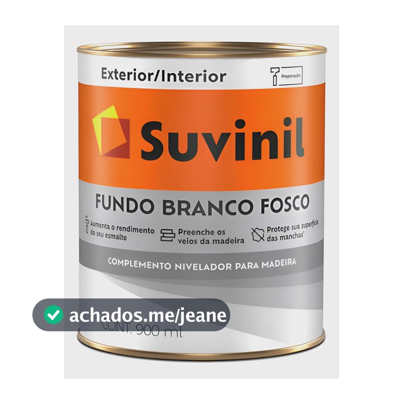Fundo Branco Fosco 0,9l Suvinil Branco Fosco Fosco