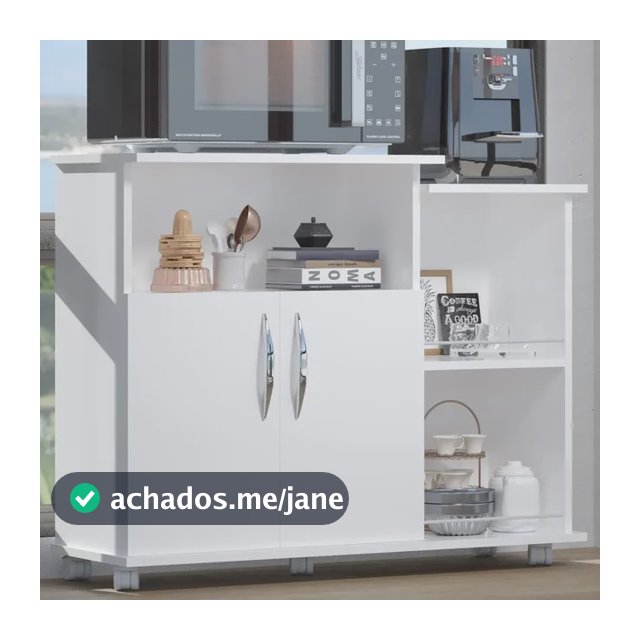 Fruteira Armário Balcão Forno Microondas 2 Porta Organizador