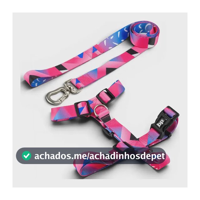 Coleira peitoral com guia para cachorro pet Tamanho Grande Porte Regulável ajustável reforçado resistente Golden Retrievers Labrador Border Collie Pastor Alemão Pitbull cães Basic Pet cor Lawn