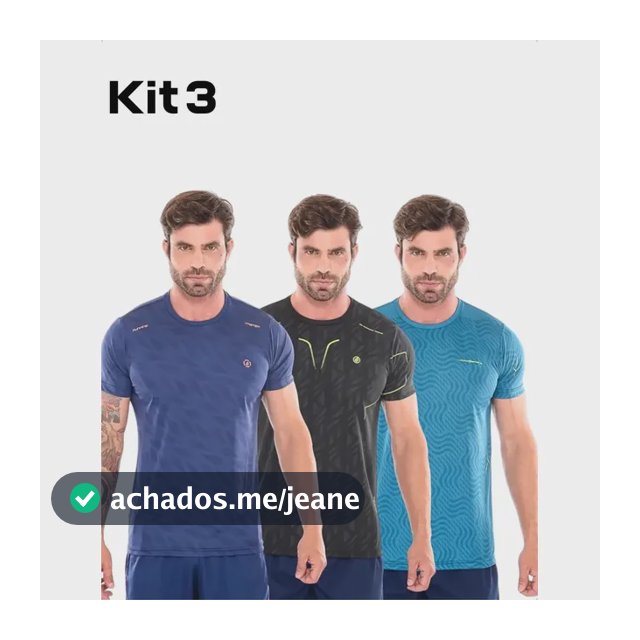 Kit 3 Camisetas Dry Fit Leve Corrida Masculinas Academia