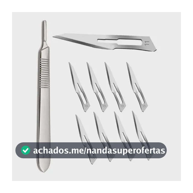 Kit De Podologia 10 Lamina De Bisturi Numero 11 + Cabo N3