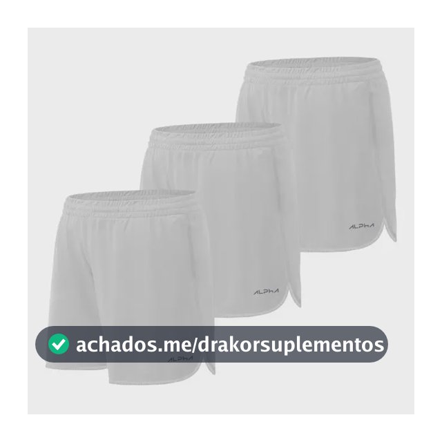 Kit 3 Shorts De Corrida Dry Alpha