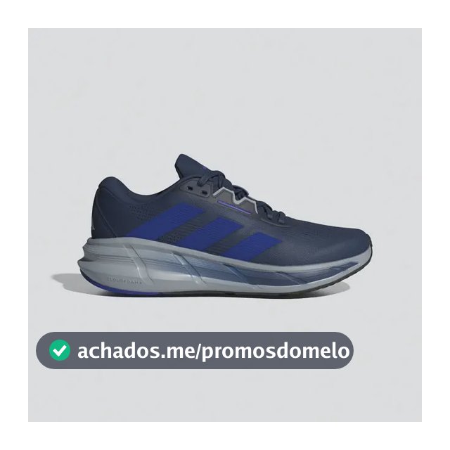Tênis Masculino Questar 3 adidas Tecind/lucblu/halsil Liso 41 Br