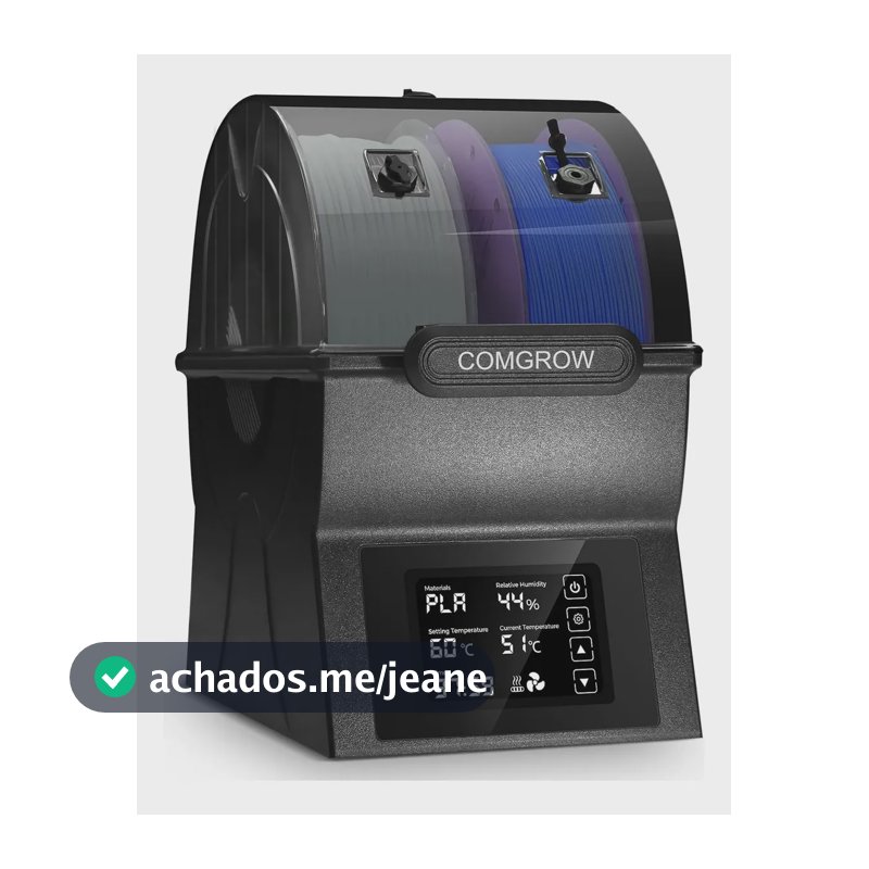 Secadora De Filamento 3d Para 2 Rolos Ideal Para Armazenamento E Secagem