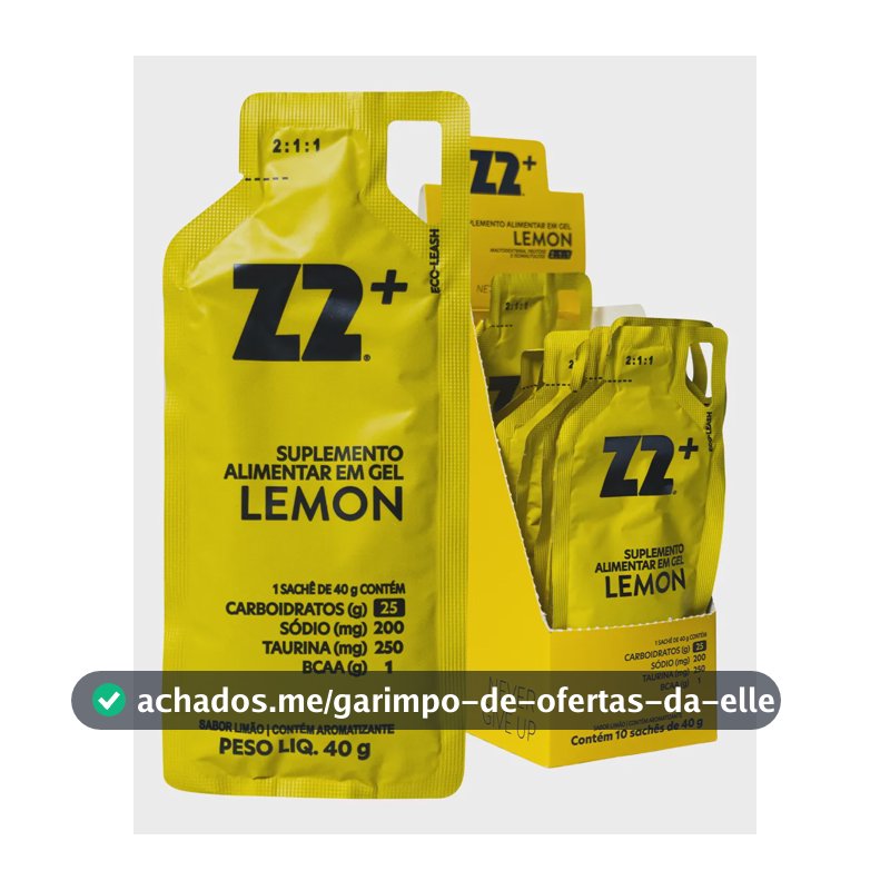 Suplemento Em Gel Z2 Performance Energy Carboidratos Sabor Limão X 40g 10 Un