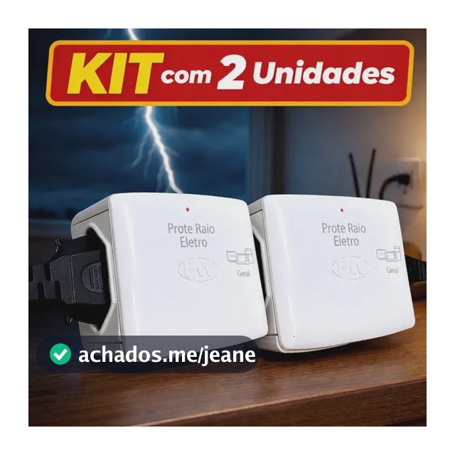 Kit 2 Protetor De Raios Descargas Picos P/ Eletrodomésticos